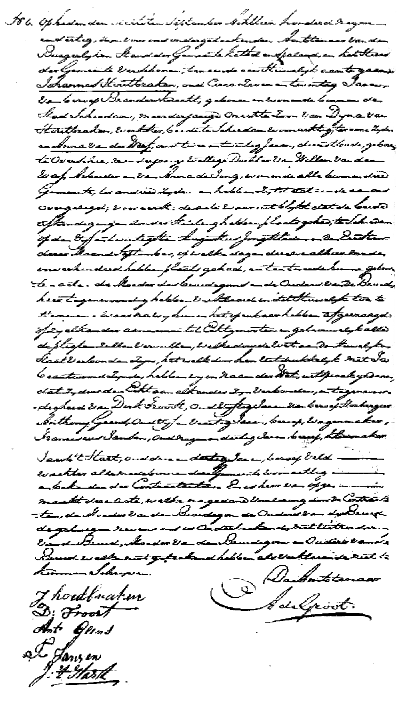 18390918 huw akte 4 Johannes Houtbraken - Anna vd Werf